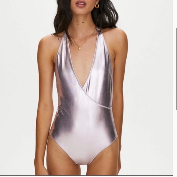 Aritzia Tops - Little Moon Luna Halter Bodysuit